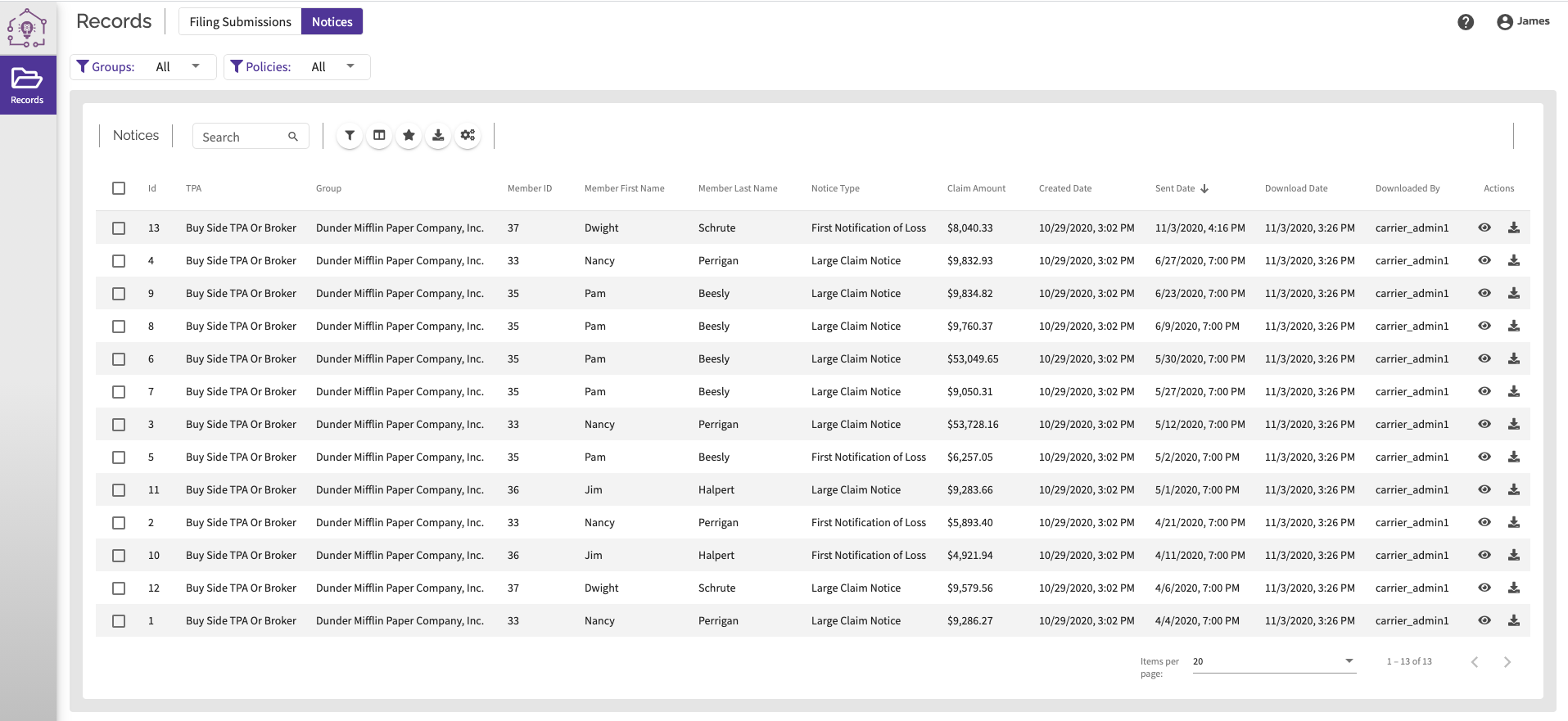Notice & Filing Submission Access via SmartLinQ Login Ringmaster Technologies